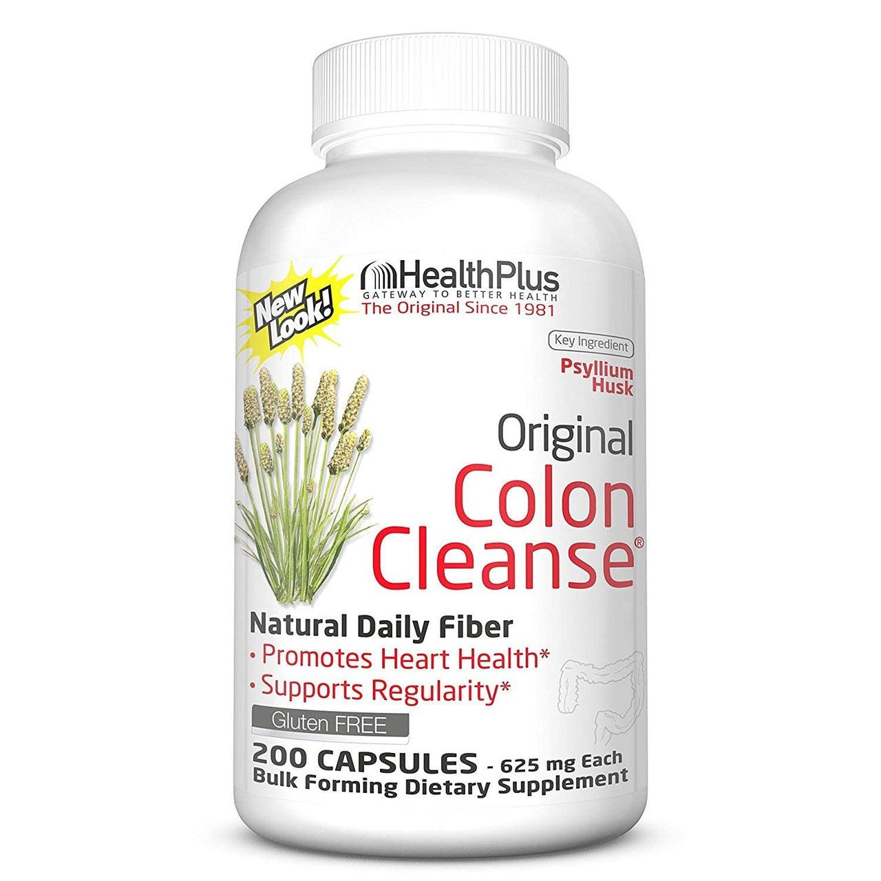 Health Plus Colon Cleanse Caps Reg 625 Mg 200