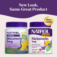 Thumbnail for Natrol Kids Melatonin 1mg, for Restful Sleep, 90 Raspberry-Flavored Gummies
