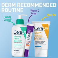 Thumbnail for CeraVe Hydrating Mineral Sunscreen SPF 30 with Sheer Tint, Tinted Mineral Sunscreen with Zinc Oxide & Titanium Dioxide, Blends Seamlessly For Healthy Glow, Light, 1.7 Oz