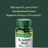 Thumbnail for Nature's Bounty St. John’s Wort 300mg Capsules, Herbal Health Supplement, Promotes a Positive Mood, 100 Capsules