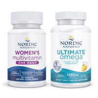 Thumbnail for Nordic Naturals Starter Pack - Women's Multivitamin One Daily, Ultimate Omega