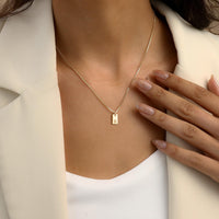 Thumbnail for Initial Necklaces for Women 14K Gold Plated Letter Necklace Dainty Name Pendant Necklace Personalized Christmas Gifts for Women Trendy Gold Jewelry