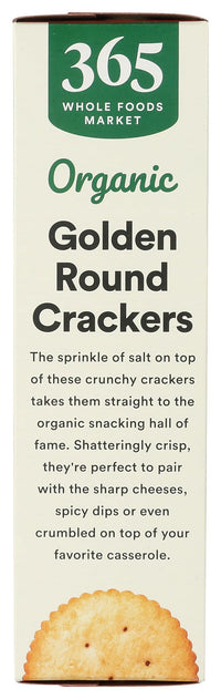 Thumbnail for 365 by Whole Foods Market, Organic Golden Round Crackers, 12 Ounce