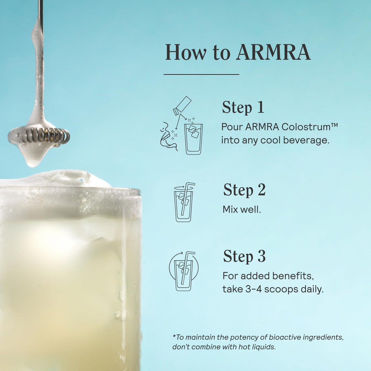 ARMRA Colostrum™ Powder | Unflavored | Gut Health & Bloating | Skin & Hair | Immunity | Keto, Gluten & Fat-Free | 120 Servings