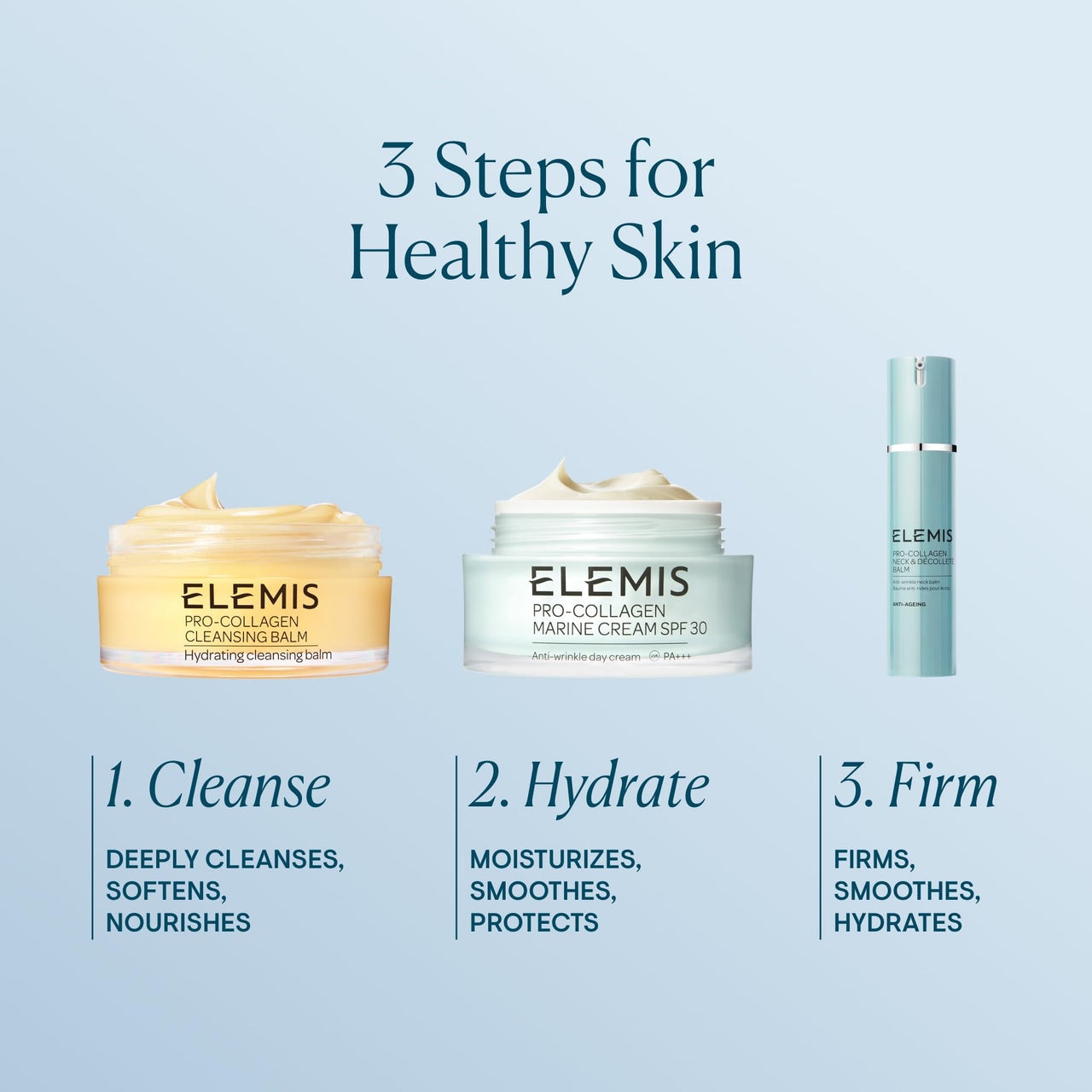 ELEMIS Pro-Collagen Neck & Décolleté Balm | Powerful Anti-Wrinkle Moisture Balm Firms, Smoothes, and Hydrates to Reveal Younger-Looking Skin | 50 mL