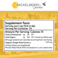 Thumbnail for Mickelberry Gardens Immune Support Ginger Honey Tonic – Organic Ginger Shots & Syrup for Immunity Boost, Digestive Health, and Wellness – 4 Oz
