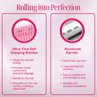 Thumbnail for Thermal Rollers for Hair - 37pc Set - 18 Self-Grip Hair Rollers with 18 Clips and Styling Comb - Aluminum Thermal Hair Rollers for Volume and All-Day Curls - For Short, Medium, and Long Hair (Large)