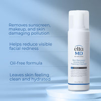 Thumbnail for EltaMD Skin Recovery Amino Acid Foaming Cleanser, Gentle Face Cleanser for Sensitive Skin, Proven to Gently Remove Makeup and Sunscreen,Fragrance Free and Noncomedogenic, Foaming Face Wash, 5 oz