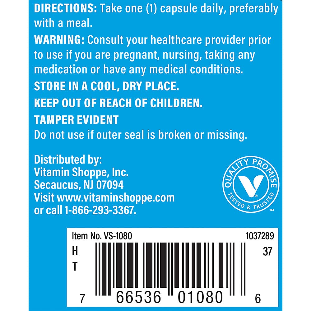The Vitamin Shoppe Potassium 99MG - Heart Health, Blood Pressure & Electrolyte Balance Support, Essential Mineral (100 Capsules)