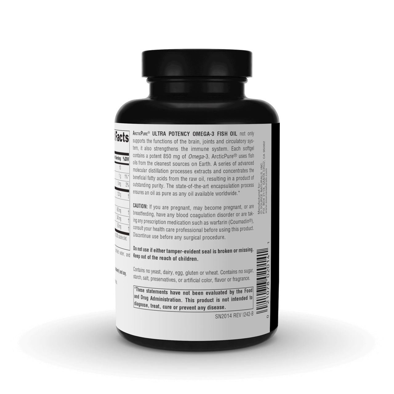 Source Naturals ArcticPure Ultra Potency 850 mg Omega-3 Fish Oil - 120 Softgels