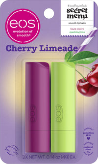 Thumbnail for eos Flavor Lab Secret Menu Lip Balm - Cherry Limeade, Limited-Edition, Moisturizing, Hydrating for Dry Lips, Variety Pack, 0.14 oz, 2-Pack