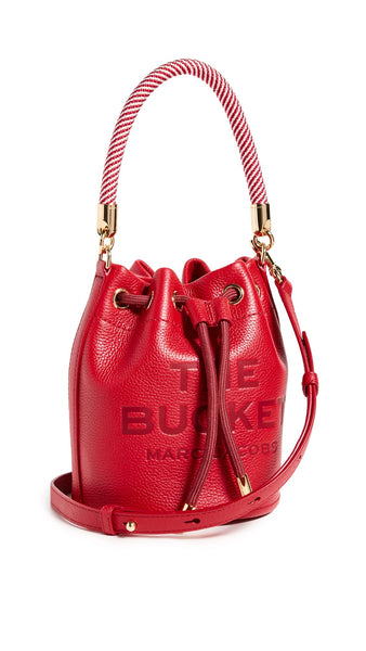 Marc Jacobs Women's The Leather Bucket Bag, True Red, One Size