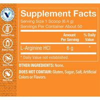Thumbnail for The Vitamin Shoppe L-Arginine Powder - Nitric Oxide & Cardiovascular Support | Free-Form Amino Acid | 8 oz | Pre-Workout Energy
