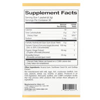 Thumbnail for California Gold Nutrition Prebiotic Fiber Plus Turmeric Extract, Organic Ginger Extract and Boswellia Extract, 30 Packets, 0.22 oz (6.3 g) Each