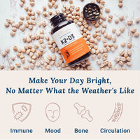 Thumbnail for Live Conscious Vitamin K2 MK7 with D3 Supplement | Bone & Heart Health Support - Patented Vitamin K & Vitamin D3 5000 IU - 60 Softgels
