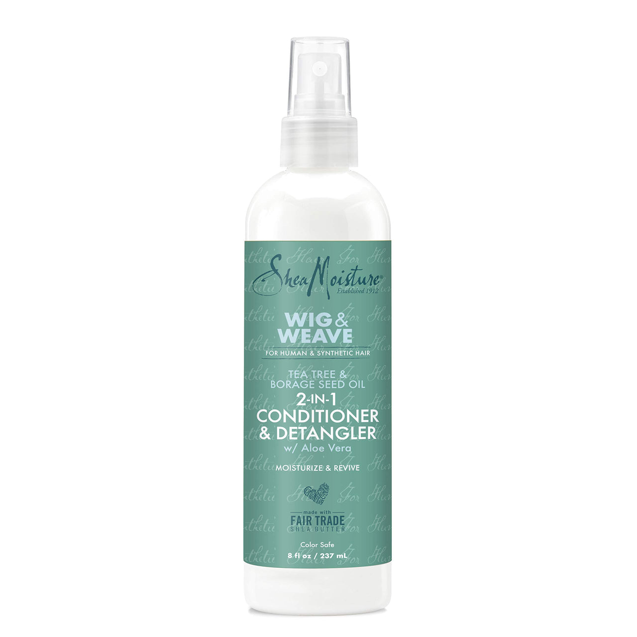 SheaMoisture 2in1 Conditioner and Detangler Leave-In Conditioner for Wig Tea Tree and Borage Seed Oil Paraben Free Conditioner 8 oz