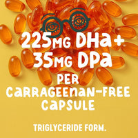 Thumbnail for Freshfield Vegan Omega 3, Algae (Algal) Oil, Fish Oil Free Company, Third Party Tested, Carrageenan Free, DHA Supplement w/DPA, Plant Based Omega. Supports Heart, Brain, Joint Health
