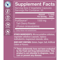 Thumbnail for The Vitamin Shoppe Tart Cherry Extract - Post-Workout Recovery & Antioxidant | Freeze-Dried Montmorency | 90 Veggie Caps | Non-GMO