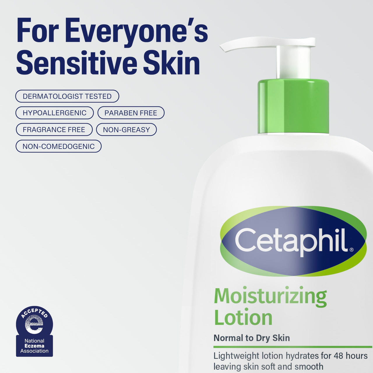 Cetaphil Face & Body Moisturizer, Hydrating Moisturizing Lotion for Normal to Dry Skin, Suitable for Sensitive Skin, 2 oz Pack of 12, Fragrance Free, Hypoallergenic, Non-Comedogenic