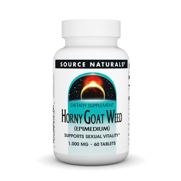 Source Naturals Horny Goat Weed (EPIMEDIUM) Supports Sexual Vitality* 1,000 MG • 60 Tablets