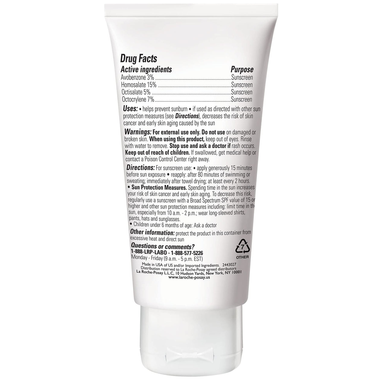 La Roche-Posay Anthelios Clear Skin Sunscreen Dry Touch SPF 60, Oil Free Sunscreen For Face, Oil Absorbing, Broad Spectrum SPF + Antioxidants, Non-Greasy, Oxybenzone Free, Travel Size