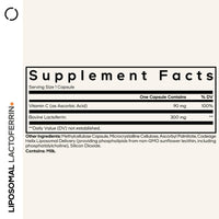 Thumbnail for Codeage Liposomal Lactoferrin Supplement - Bovine Lactoferrin 300 mg and Vitamin C - Liposomal Delivery, Non-GMO - 60 Capsules