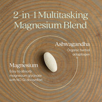 Thumbnail for New Chapter Magnesium + Ashwagandha Supplement, 325 mg with Magnesium Glycinate for Muscle Relaxation & Recovery, Heart, Nerve & Bone Health, 2.5X Absorption, Non-GMO - 30 ct (1 Month Supply)