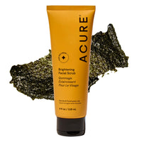 Thumbnail for Acure Brightening Facial Scrub - Exfoliating Face Wash, Gentle Daily Scrubber & Exfoliator for Women & Men for Radiant Skin, Cleansing Wash with Sea Kelp & French Green Clay - 4 fl oz