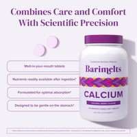 Thumbnail for BariMelts Calcium Citrate with Vitamin D3 & Magnesium, 120 Smooth-Dissolving Tablets (1-Month Supply), Bariatric Calcium Supplements for Women, Natural Berry Flavor