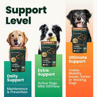 Thumbnail for VetriScience Ultimate Strength Healthy Hip & Joint Chews, GlycoFlex Glucosamine, Chondroitin and Green-Lipped Mussel Joint Support Supplement for Dogs, Soothe Joint Discomfort, Duck, 60 Count