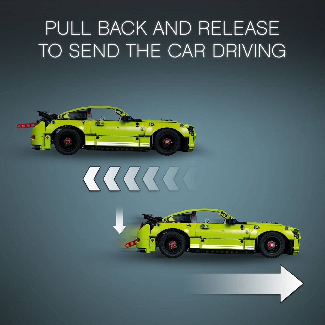 LEGO Technic Ford Mustang Shelby GT500 Toy Car - Building Toy for Boys & Girls, Ages 9+ Years - Pull Back Car W/AR App for Pretend Play - Gift Ideas - 42138