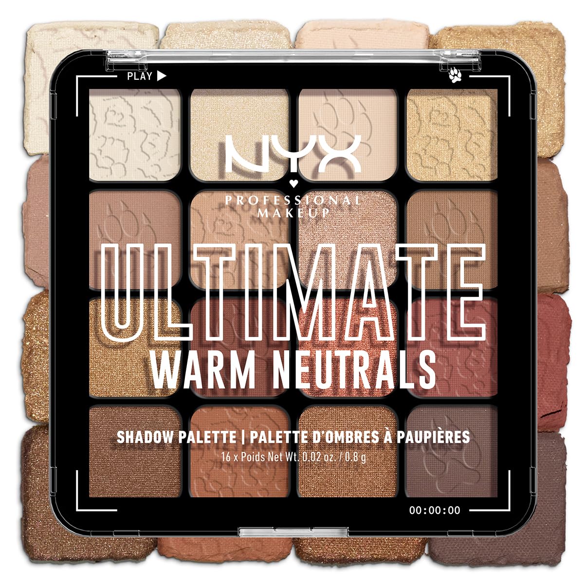 NYX PROFESSIONAL MAKEUP Ultimate Shadow Palette, Eyeshadow Palette - Warm Neutrals