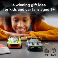 Thumbnail for LEGO Speed Champions Aston Martin Valkyrie AMR Pro & Vantage GT3 2 Collectible Model 76910 - Race Car and Toy Set, Includes 2 Driver Minifigures, Great Gift for Boys, Girls, and Teens Ages 9+