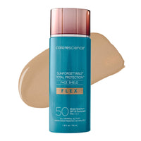 Thumbnail for Colorescience Total Protection Face Shield Flex SPF 50, Zinc Oxide Formula, Medium, 1.8 fl. oz.