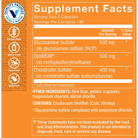 Thumbnail for The Vitamin Shoppe Glucosamine Chondroitin MSM - Joint Health, Cartilage Support & Mobility (360 Capsules)