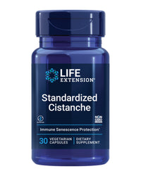 Thumbnail for Life Extension Standardized Cistanche, C. tubulosa, Vitamin C, Immune Support, Blood Pressure Support, Cardiovascular Health, Healthy Aging, Gluten Free, Non-GMO, Vegetarian, 30 Capsules