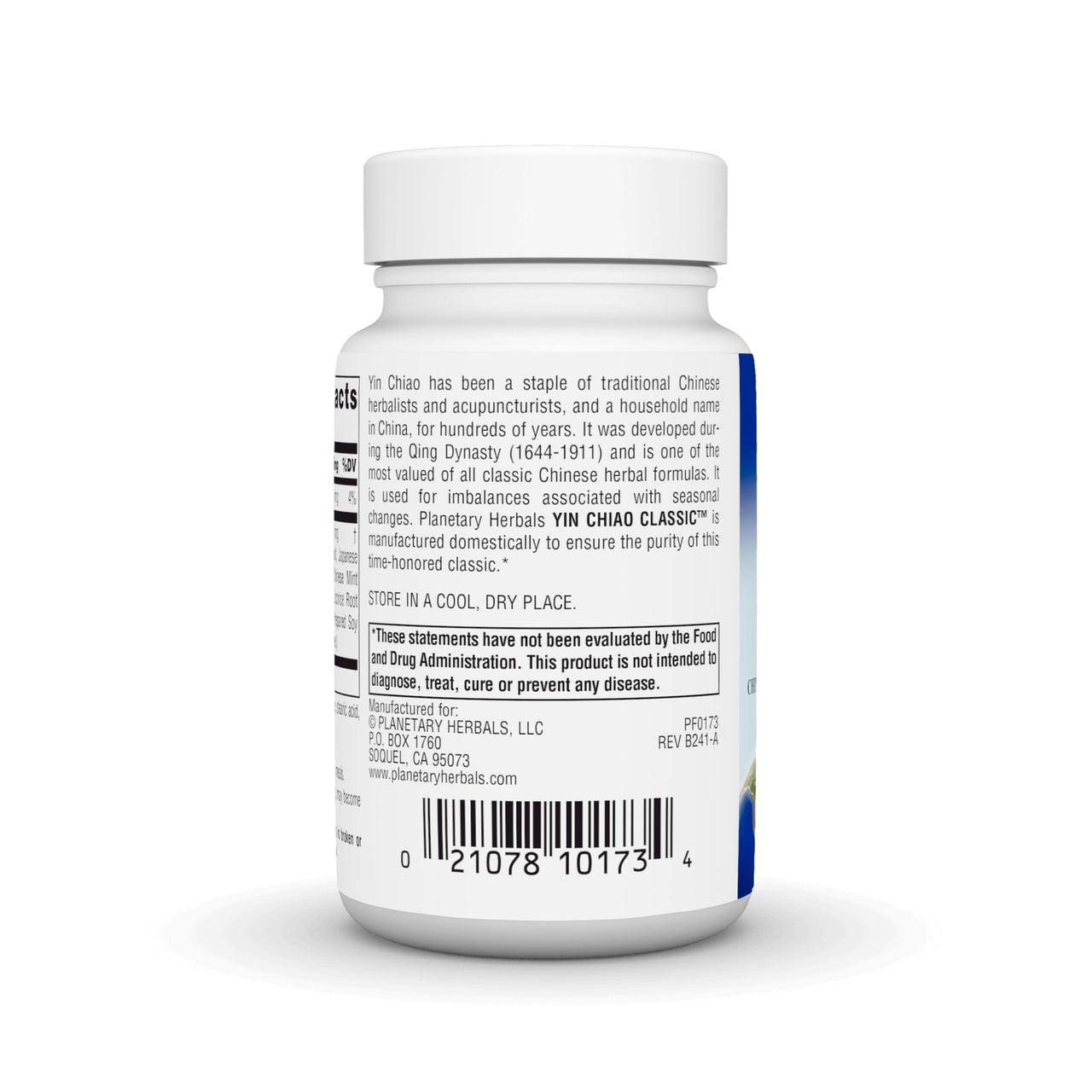 Planetary Herbals Yin Chiao Classic Tablets, 450 mg, 60 Count