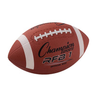 Thumbnail for Champion Sports Rubber Football – Durable All-Weather Football with Enhanced Grip - Backyard Play & Training - Official Size