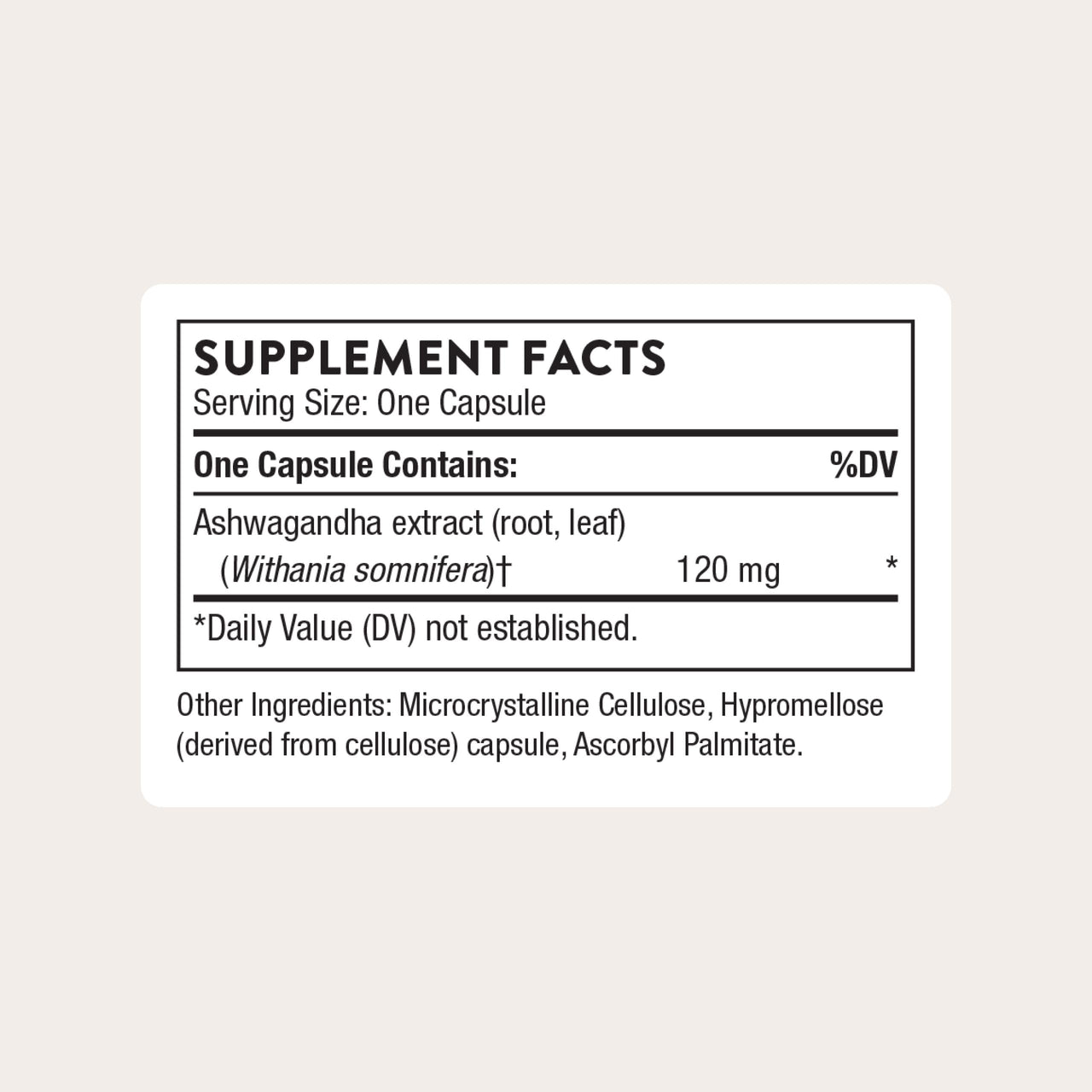 THORNE - Ashwagandha - Highly Concentrated Shoden - Calming Stress Support for Women & Men* - Supports Daytime Energy, Mental Clarity & Optimal Immune Function* - 30 Capsules