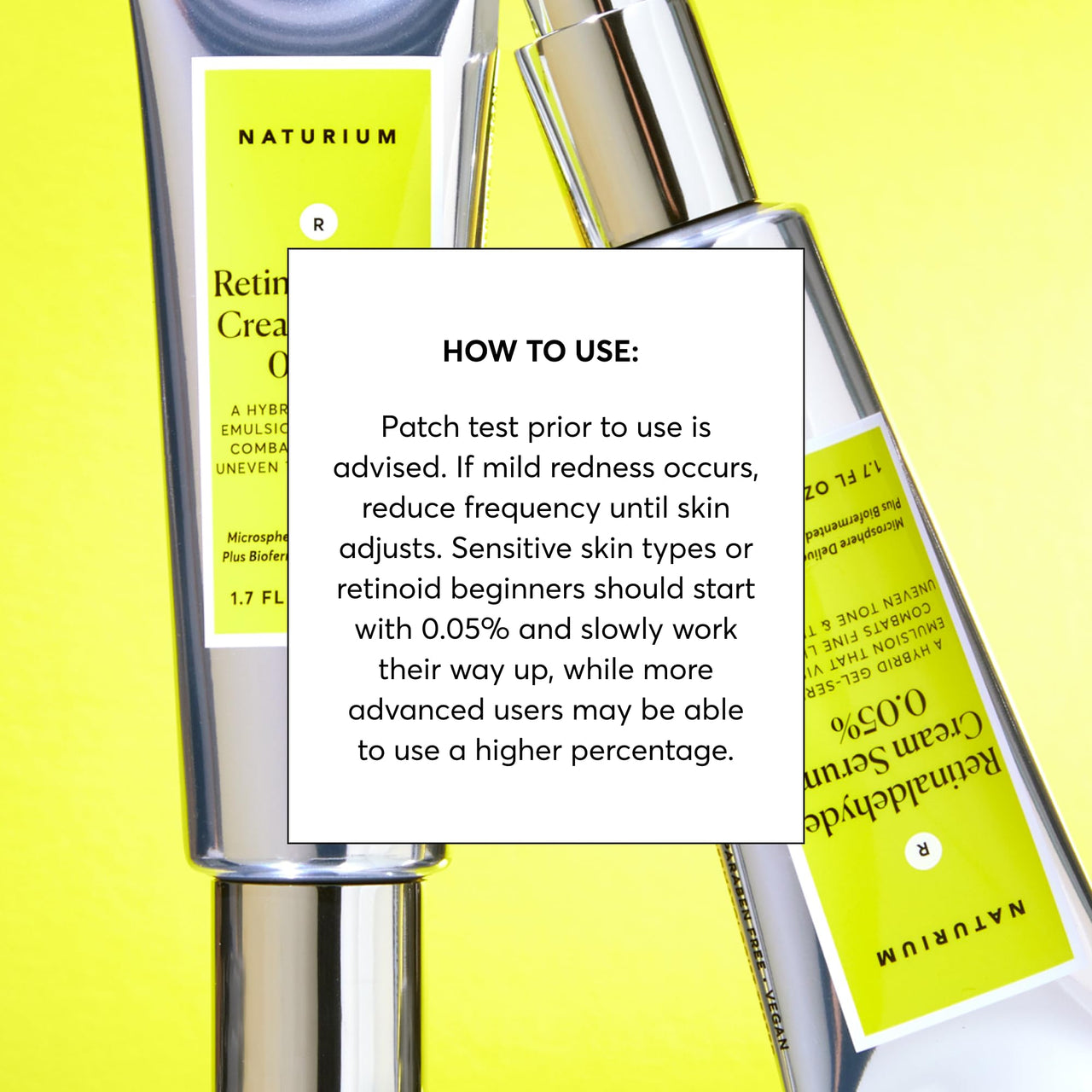 Naturium Retinaldehyde Cream Serum 0.05%, Advanced Anti-Aging & Smoothing Face & Skin Care, 1.7 oz