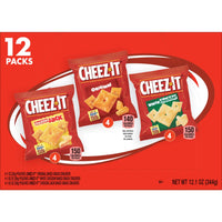 Thumbnail for Cheez-It Cheese Crackers, Baked Snack Crackers, Lunch Snacks, Variety Pack, 12.1oz Box (12 Packs)