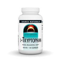 Thumbnail for Source Naturals L-Tryptophan, for Mood, Relaxation, and Sleep*, 500mg - 120 Capsules