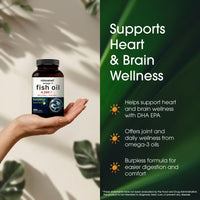 Thumbnail for NatureBell Omega-3 Fish Oil - 180 Softgels - Support for Joint, Brain & Heart Health* - with EPA & DHA - No Burps or Fishy Aftertaste - Non-GMO & Mercury-Free Formula - Lemon Flavor