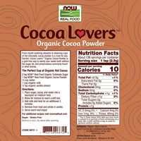 Thumbnail for NOW Foods Organic Cocoa Powder - Unsweetened