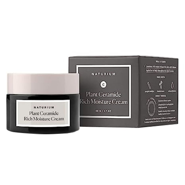 Naturium Plant Ceramide Rich Moisture Cream, Hydrating & Anti-Aging Skincare, 1.7 oz