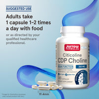 Thumbnail for Jarrow Formulas Citicoline CDP 250 MG, CDP Choline Supplements, Support Brain Health, Performance and Memory, 120 Capsules, Up to a 120 Day Supply