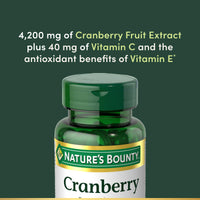 Thumbnail for Nature's Bounty Cranberry Pills for Women Urinary Tract Health, Cranberry Supplements with Concentrate & Vitamin C, 120 Softgels