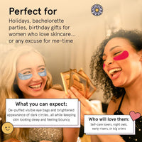 Thumbnail for grace & stella Award Winning Under Eye Mask - Travel Essentials - Anniversary Gifts for Women - Gel Eye Patches for Dark Circles, Puffy Eyes, Wrinkles, Undereye Bags - Vegan Self Care (48 Pairs, Gold)