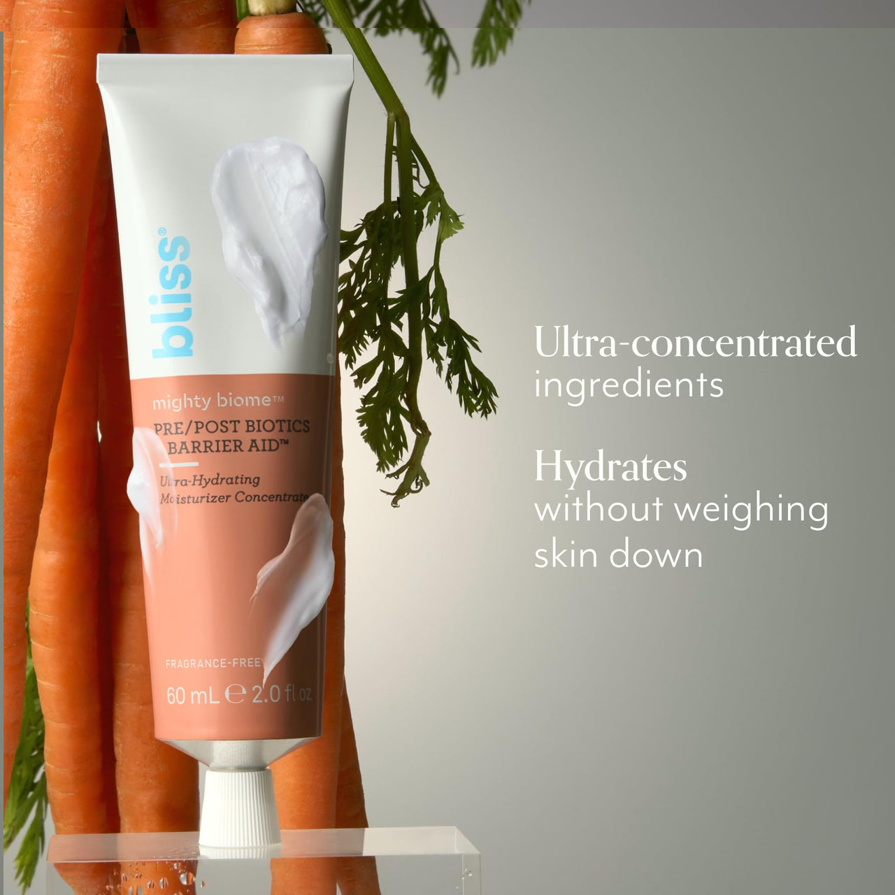Bliss Mighty Biome Probiotic Nourishing Moisturizer | Ultra-Hydrating with Squalane & Coconut Oil | Strengthens Skin Barrier | 2 oz