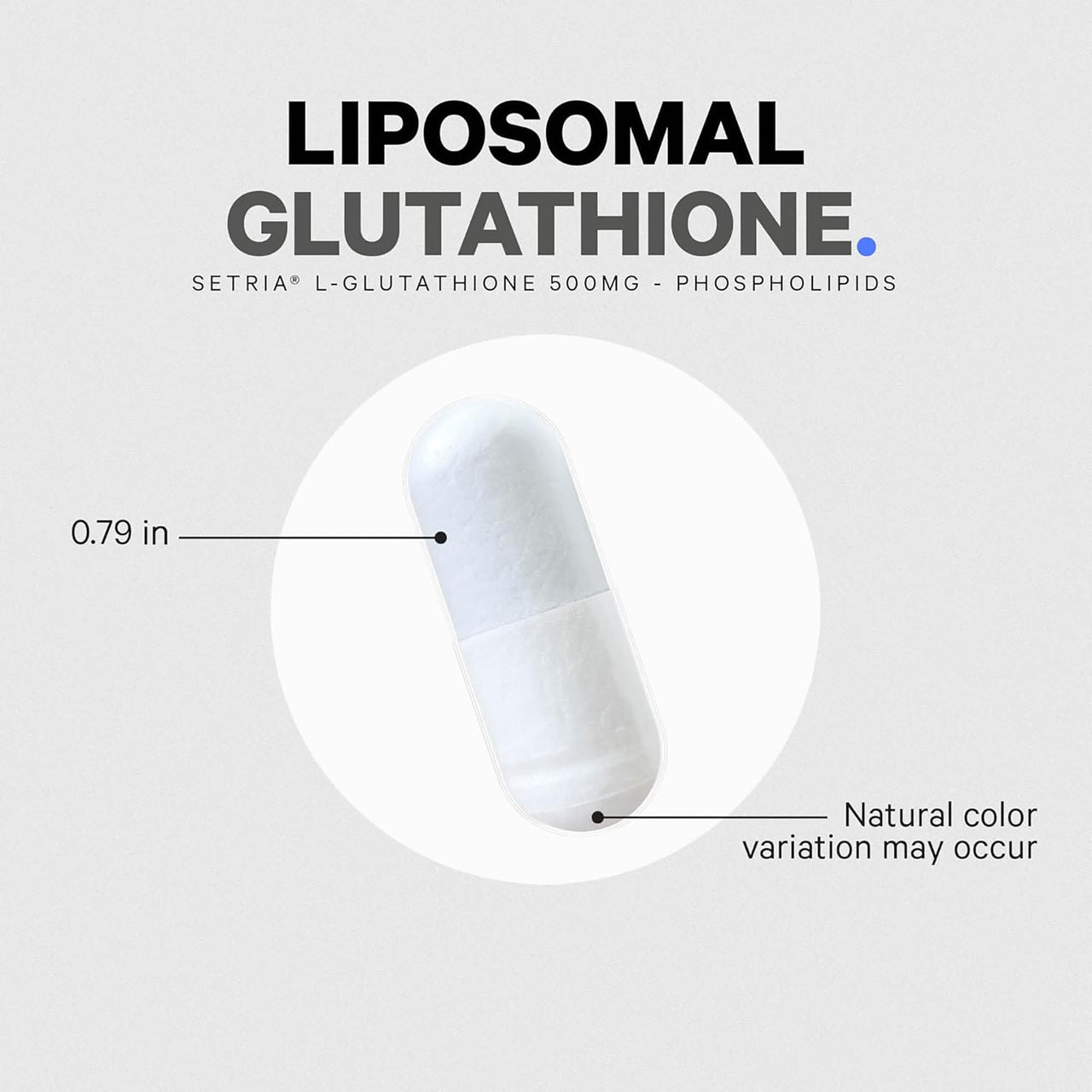 Codeage Liposomal Glutathione Supplement - Pure Reduced Setria L-Glutathione, Liposomal Delivery, Phospholipid Complex - Encapsulated Glutathione Powder Pills - Vegan, Non-GMO - 60 Capsules